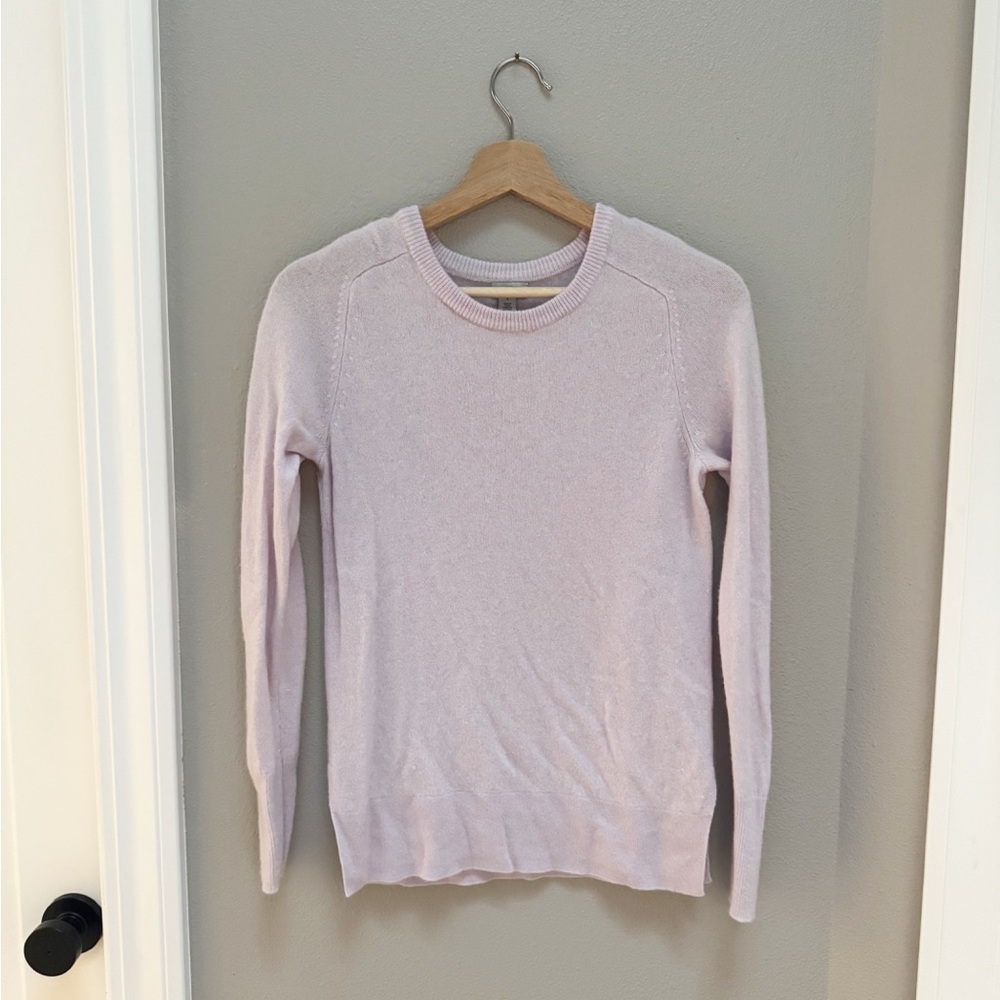 Halogen Soft Purple Cashmere Sweater